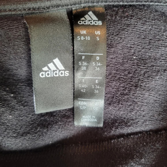 Adidas Winners Crew Rare Black and White Logo Women's Sweatshirt Size S - Picture 5 of 9